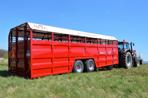 Traktorový přepravník zvířat PARDÁL 7,5 KLEK